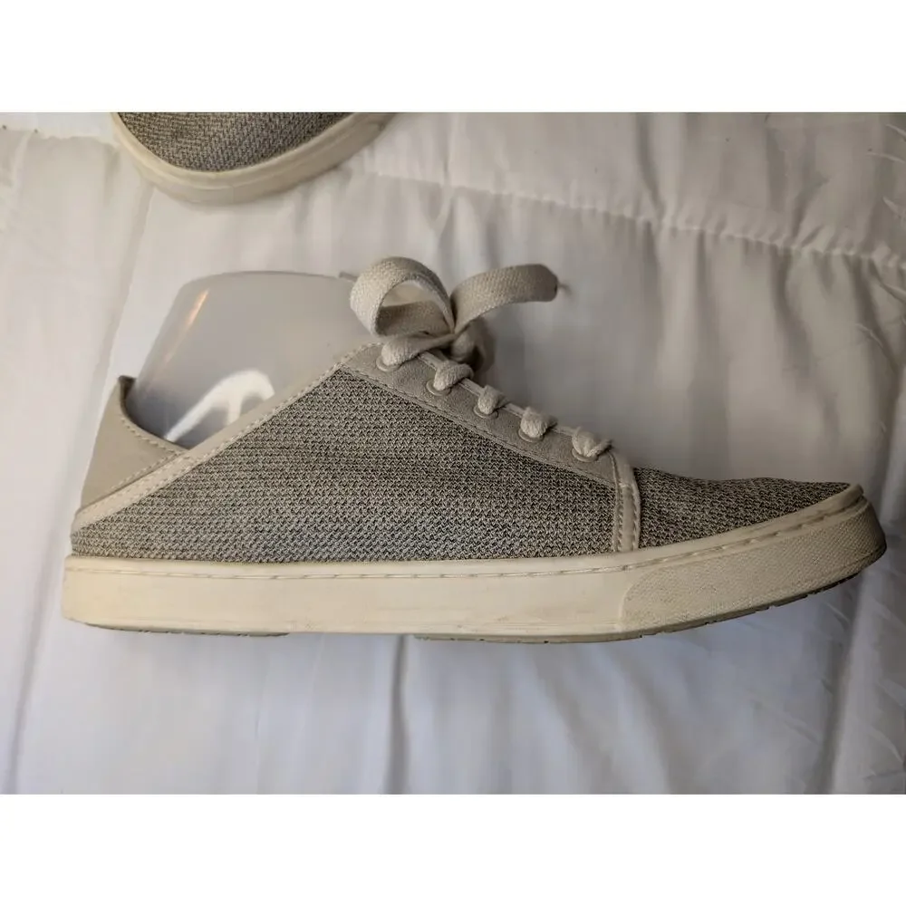 OluKai Pehuea Li Womens Sneaker Gray Mesh Lace Up Casual Shoe US 8 EU 38 - Picture 5 of 8